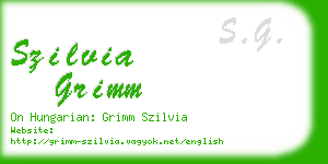 szilvia grimm business card